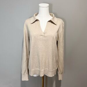 J. Crew cashmere Blend Polo Sweater